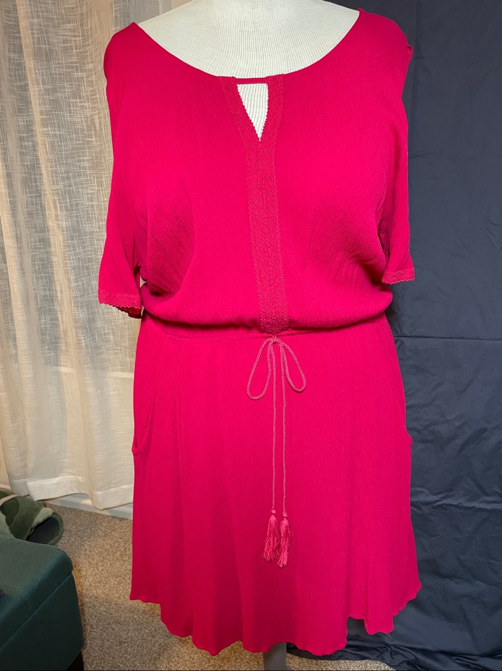 Love Squared 2x Gauze Rose Colored Dress